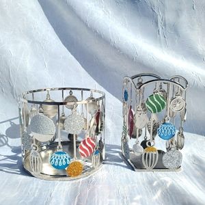 Holiday Ornaments Candle Sleeve